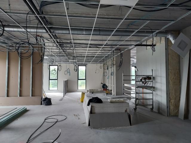 chantier espace principal bureau