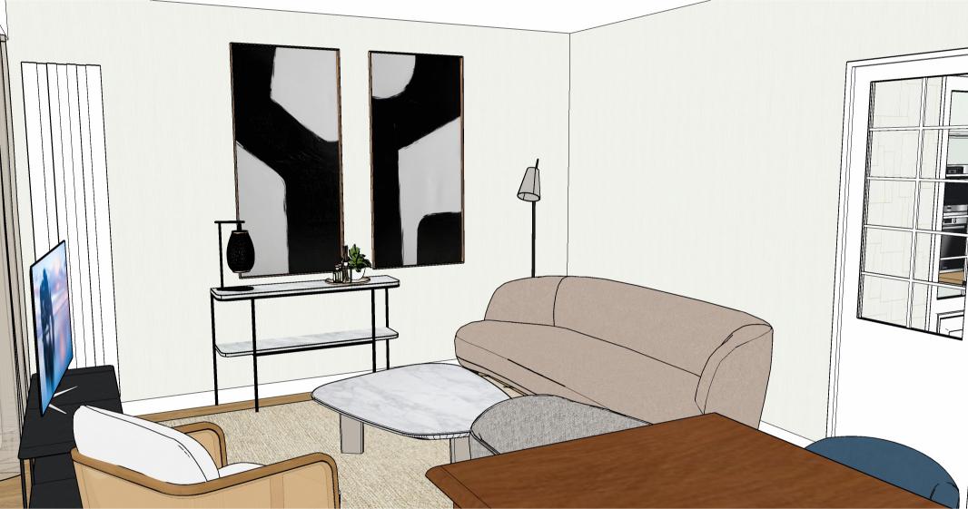 décoration salon appartement Dinan