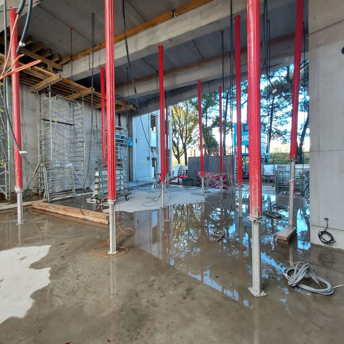 chantier hall du centre d'hébergement touristique nantes